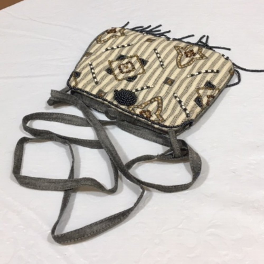 Vintage Beaded Crossbody Indonesia Purse by Faith